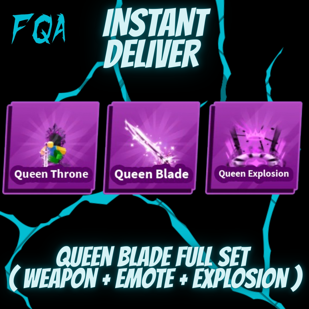 [ Blade Ball ] Queen Blade Full Set ( Weapon + Emote + Explosion )