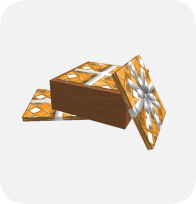 Box of Gold Wrapping Paper