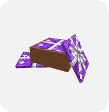 Box of Purple Wrapping Paper