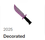 Decorated Knife