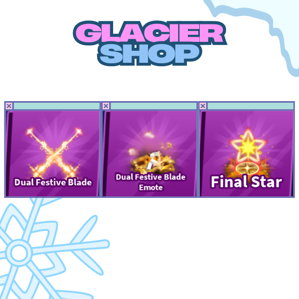 Dual Festive Blade + Explosion + Emote ( Limited Set )
