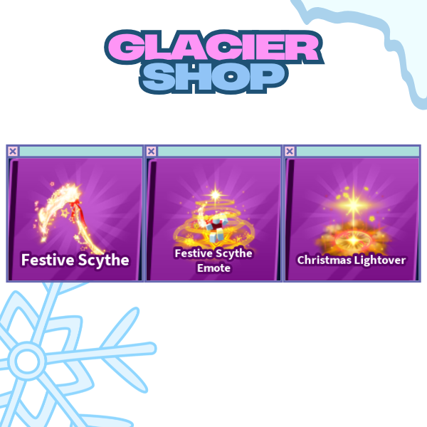 Festive Scythe + Explosion + Emote ( Limited Set )