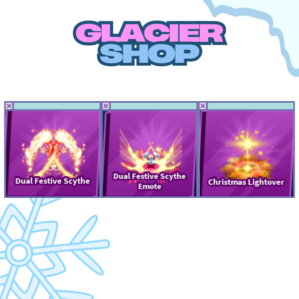 Dual Festive Scythe + Explosion + Emote ( Limited Set )