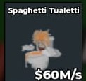 SPAGHETTI TUALETTI 60M/s INSTANT DELIVERY