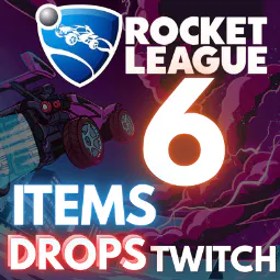 6 ITEMS 🟡 Rocket League 🔷 Twitch Drops Item RL