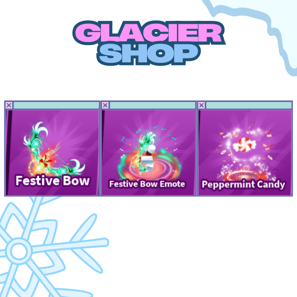 Festive Bow + Explosion + Emote ( Limited Set )
