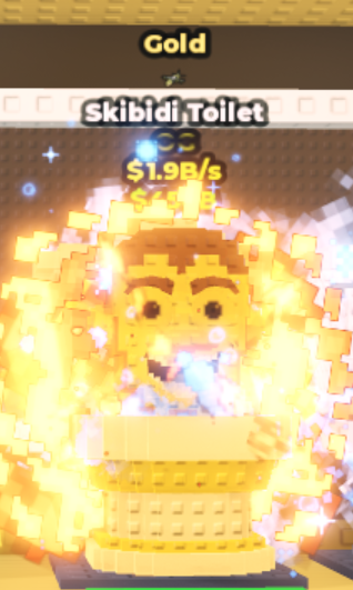 Gold Bombardiro Skibidi Toilet - 1.9 B/s