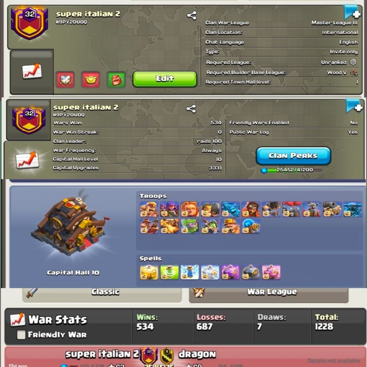 [ HIGH ] LEVEL 32 | NAME- SUPER ITALIAN 2 | MASTER 3 - CC 10 MAX | INSTANT DELIVERY
