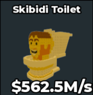 GOLD SKIBIDI TOILET - 562.5M