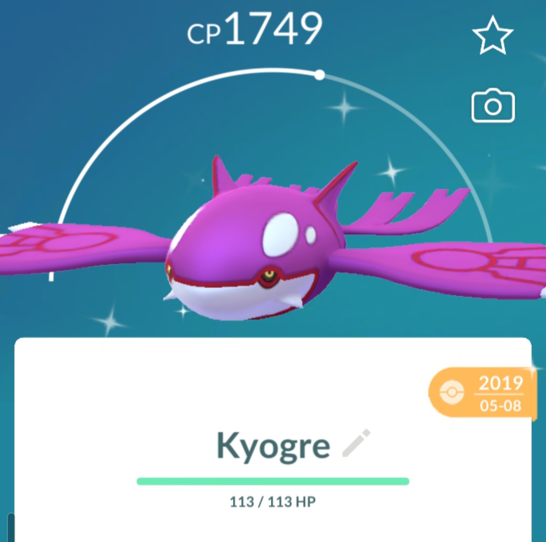😈 2019*Shiny Kyogre (GURANTEED LUCKY) 🙂 REGISTERED / UNREGISTERED TRADE