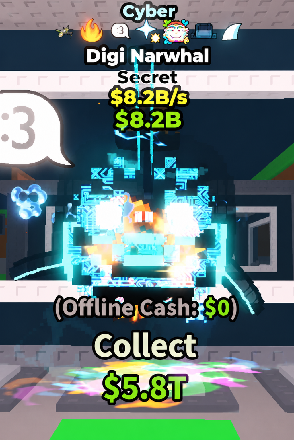Cyber digi narwhal - 8.2 B/s