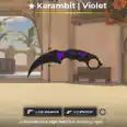 🩸 Karambit Violet🩸float=0.4🩸