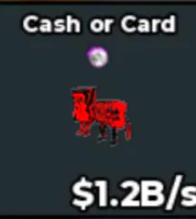 Cash or Card 1.2B/s