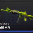 galil AR, irratiated