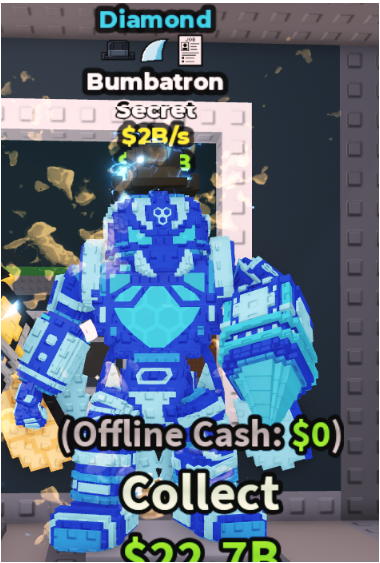 DIAMOND BUMBATRON 2B/S (JOB + 2 TRAITS) – STEAL A BRAINROT – FAST DELIVERY & TRUSTED #P7HB3K