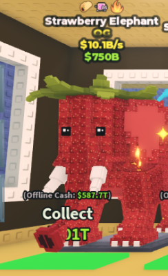 Strawberry Elephant with 3 traits - 10.1 B/s