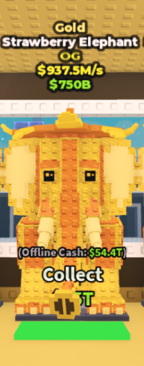 Gold Strawberry Elephant - 937.5 M/s