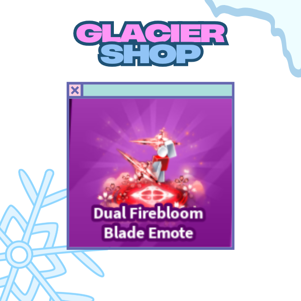 Dual Firebloom Blade Emote ( Limited )