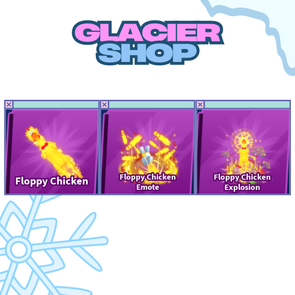 Floppy Chicken + Explosion + Emote ( Limited Set )