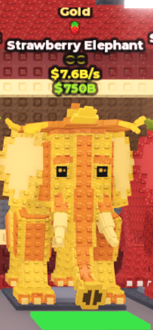 Straw trait golden strawberry elephant - 7.6 B/s