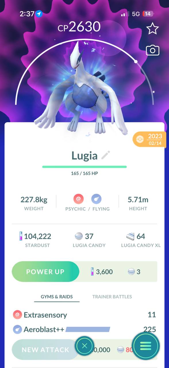 ✨Rarest Pokemon Apex Lugia Available Via Trade in Cheap ✨limited time
