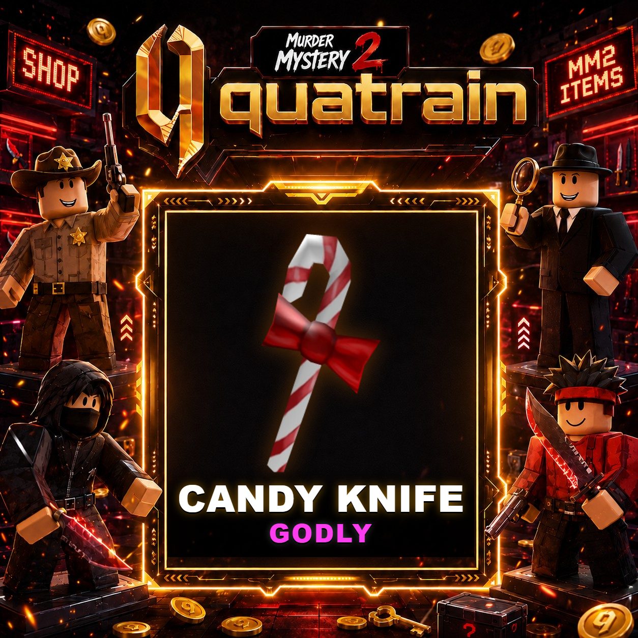 🔪🩸 Candy Knife 🩸🔪 Godly | Murder Mystery 2 👥