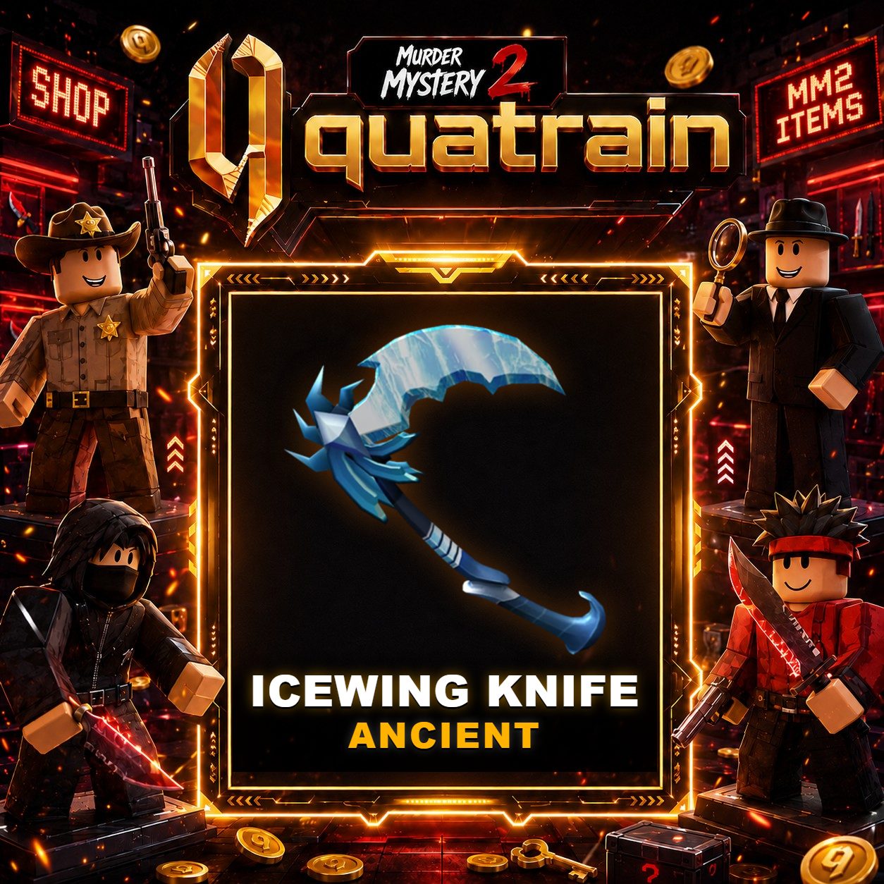 🔪🩸 Icewing Knife 🩸🔪 Ancient | Murder Mystery 2 👥