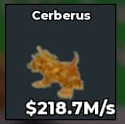 CERBERUS GOLD 218,7M/s INSTANT DELIVERY