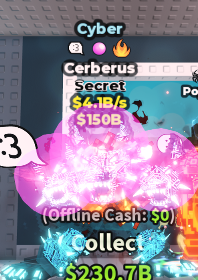 CYBER CERBERUS 4.1B/S (FIRE + 2 TRAITS) â STEAL A BRAINROT â FAST DELIVERY & TRUSTED #J9QH3W