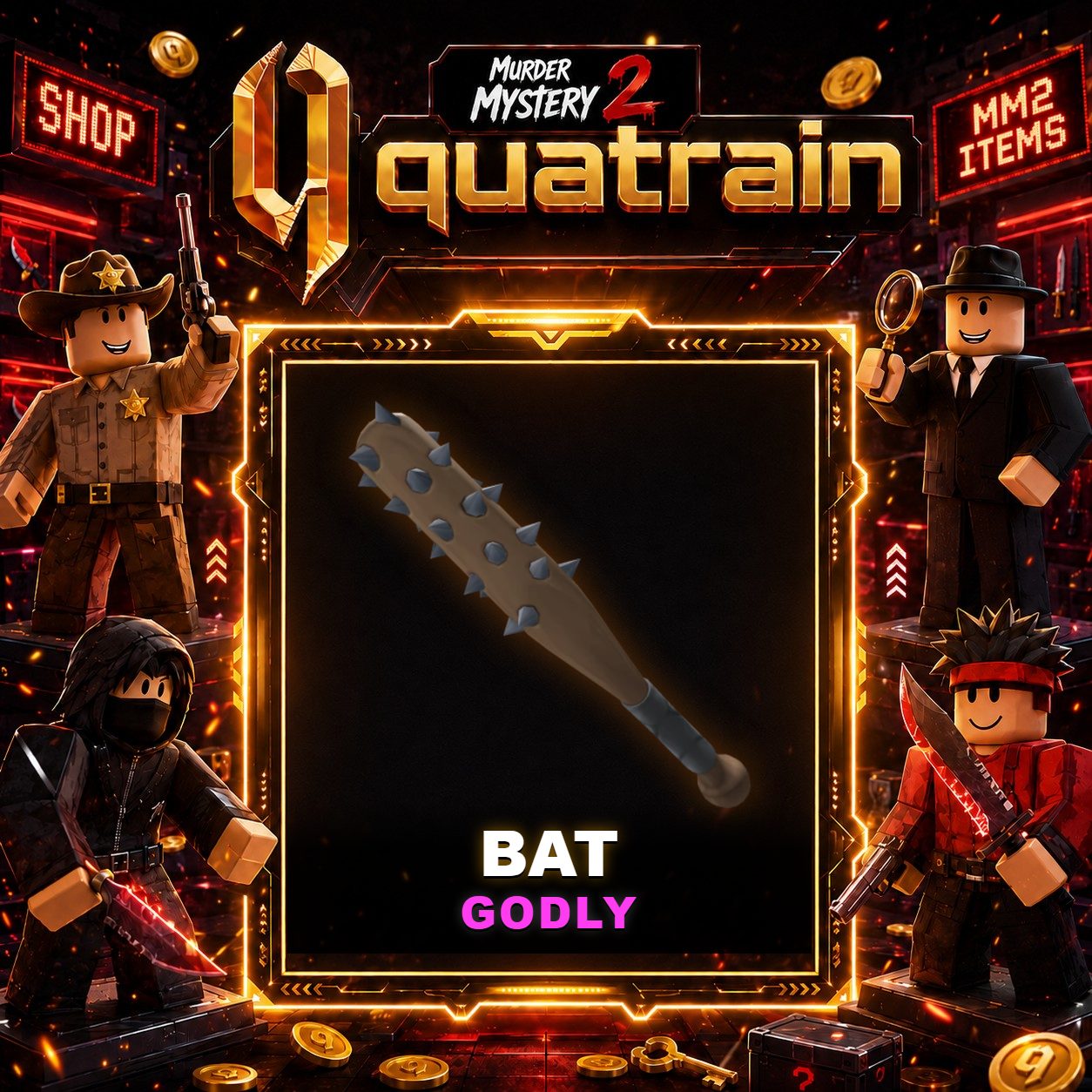 🔪🩸 Bat 🩸🔪 Godly | Murder Mystery 2 👥