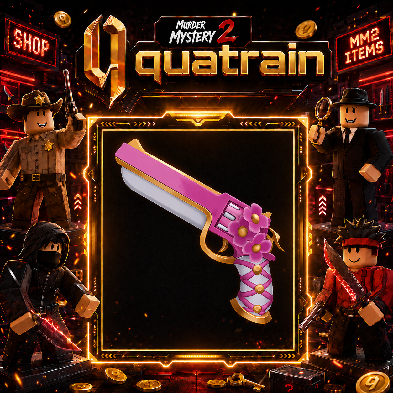 🔪🩸 Blossom Gun 🩸🔪 Godly | Murder Mystery 2 👥