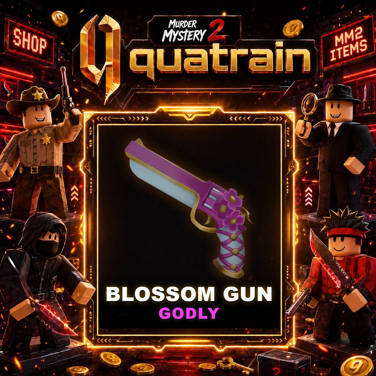 🔪🩸 Blossom Gun 🩸🔪 Godly | Murder Mystery 2 👥