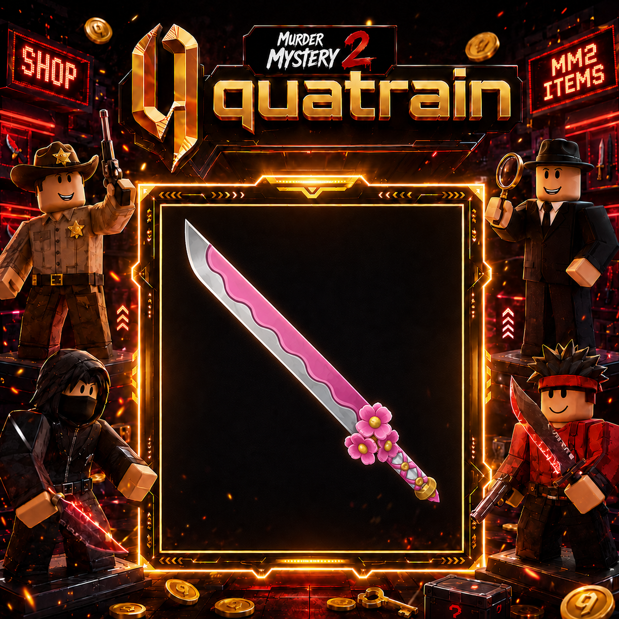 🔪🩸 Sakura Knife 🩸🔪 Godly | Murder Mystery 2 👥