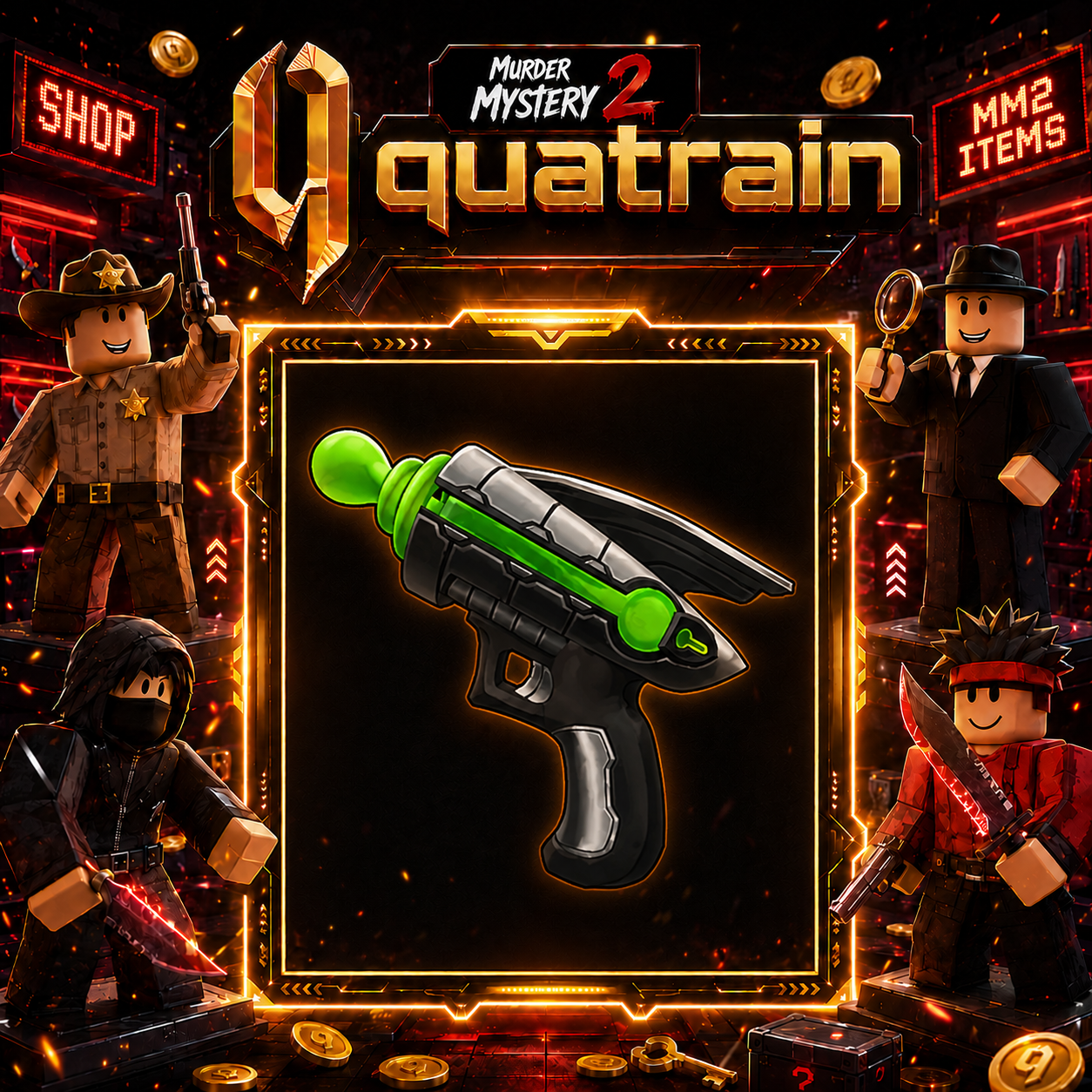 🔪🩸 Raygun Gun🩸🔪 Godly | Murder Mystery 2 👥