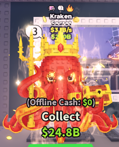 KRAKEN 3.1B/S (:3 + 2 TRAITS) 1/2 EXIST – STEAL A BRAINROT – FAST DELIVERY & TRUSTED #Y5VP8F