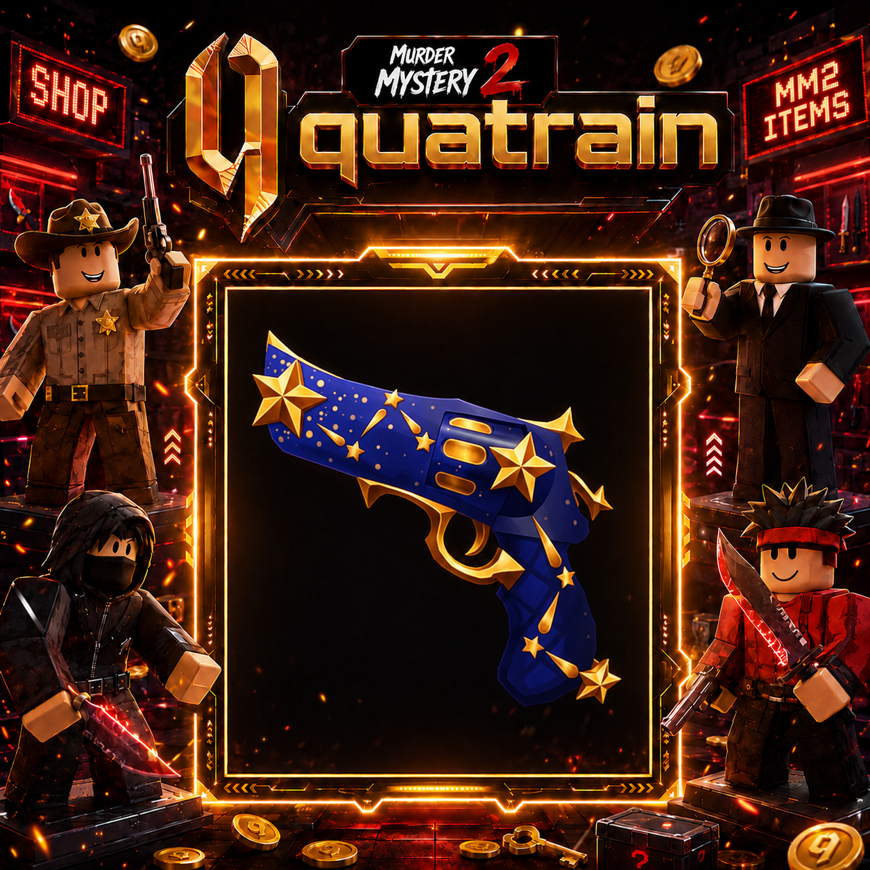 🔪🩸 Constellation Gun 🩸🔪 Godly | Murder Mystery 2 👥
