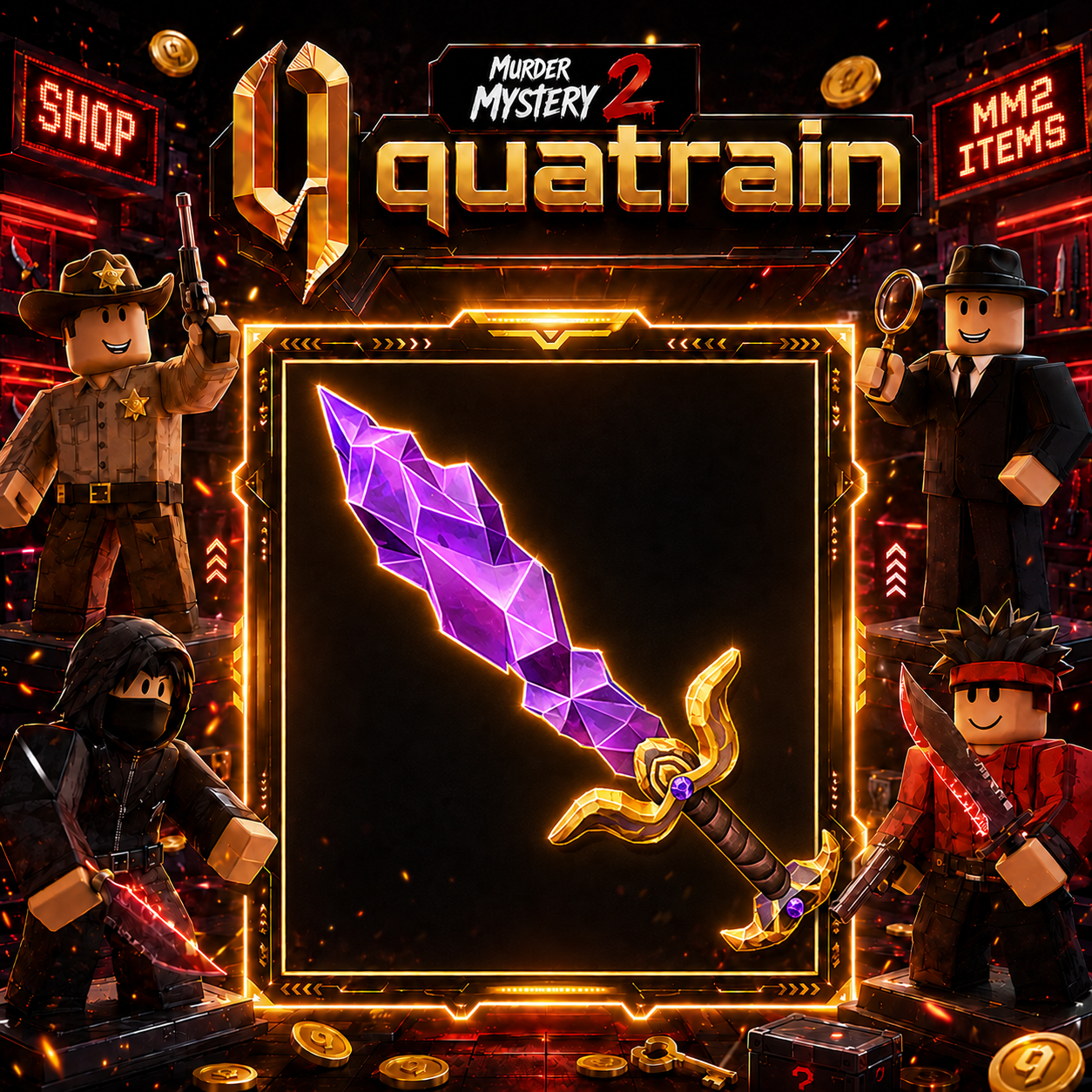 🔪🩸 Gemstone Knife 🩸🔪 Godly | Murder Mystery 2 👥