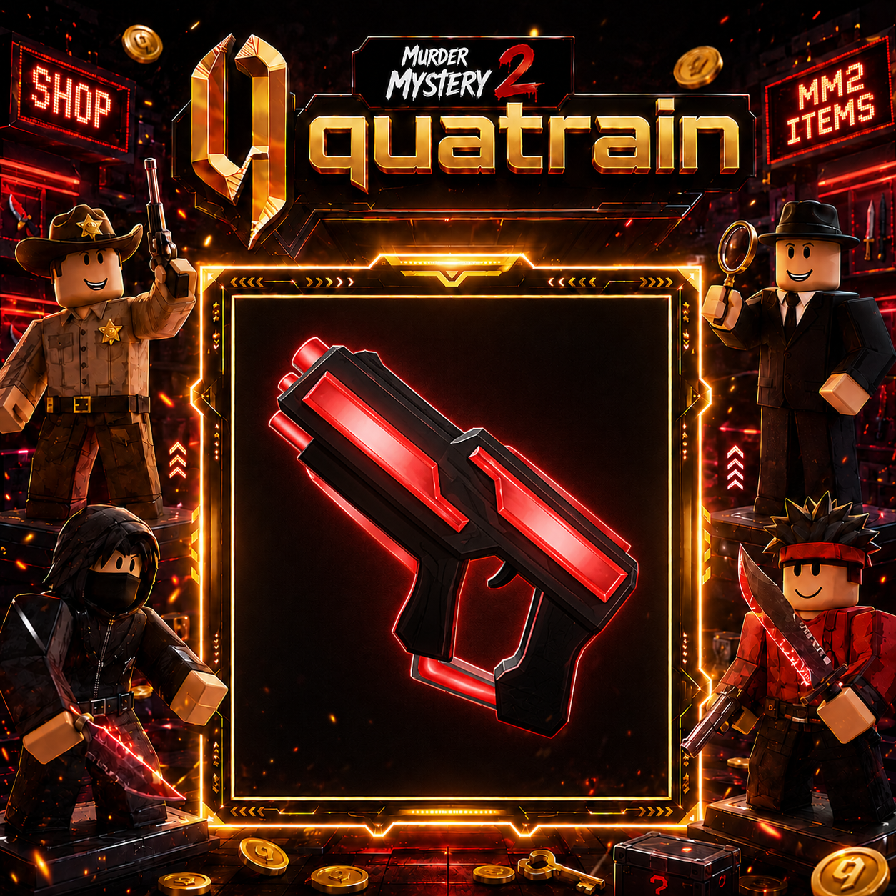 🔪🩸 Laser Gun 🩸🔪 Godly | Murder Mystery 2 👥