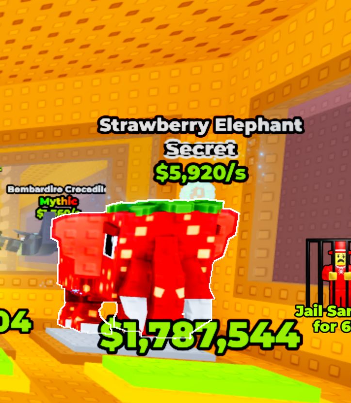 Strawberry elephant 5920/s ♦️ Cheapest break lucky block ♦️ new trending ♦️ INSTANT DELIVERY