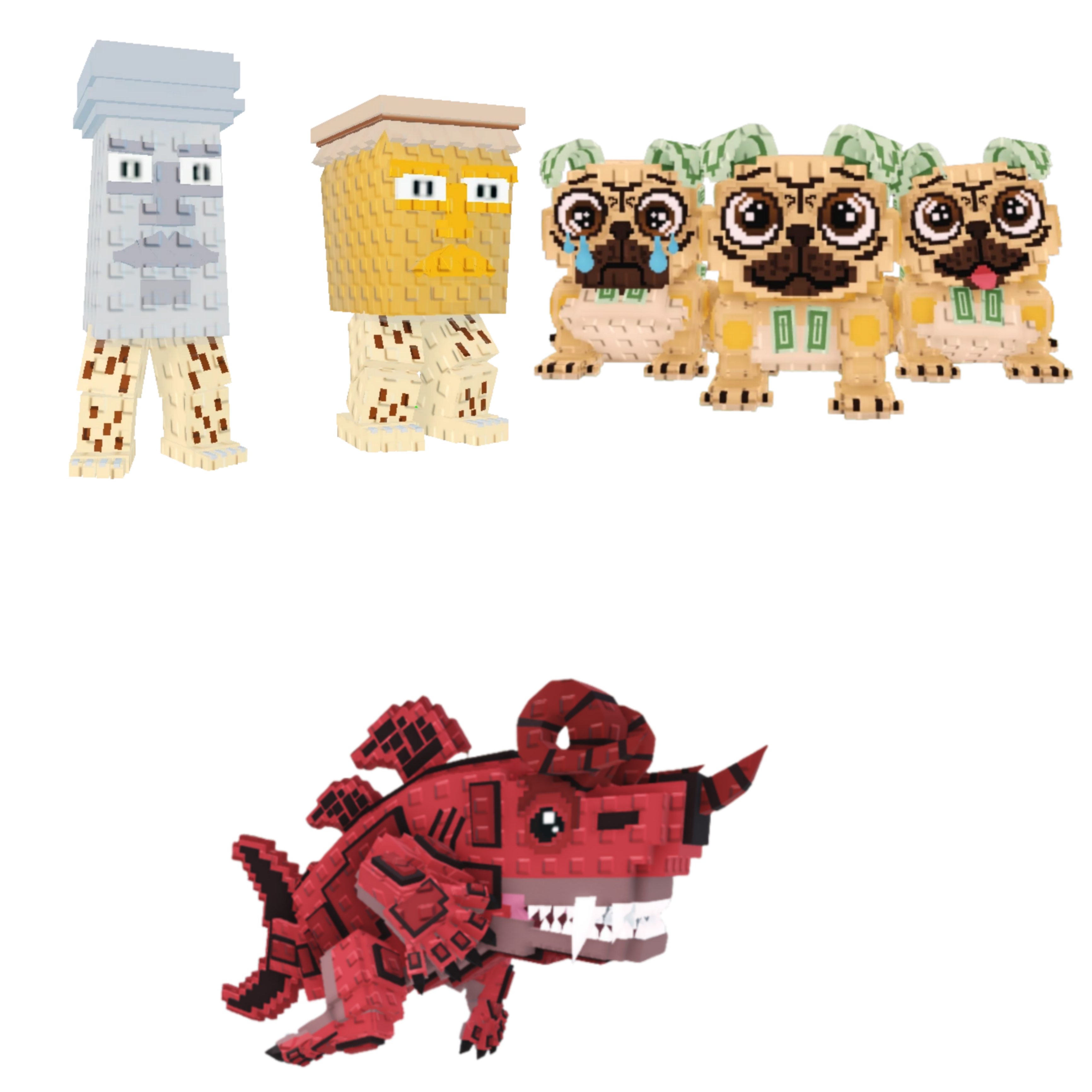 [BUNDLE] - 🍎 1x Garama And Madundung 🍎 1x Los Puggies 🍎 1x Eviledon