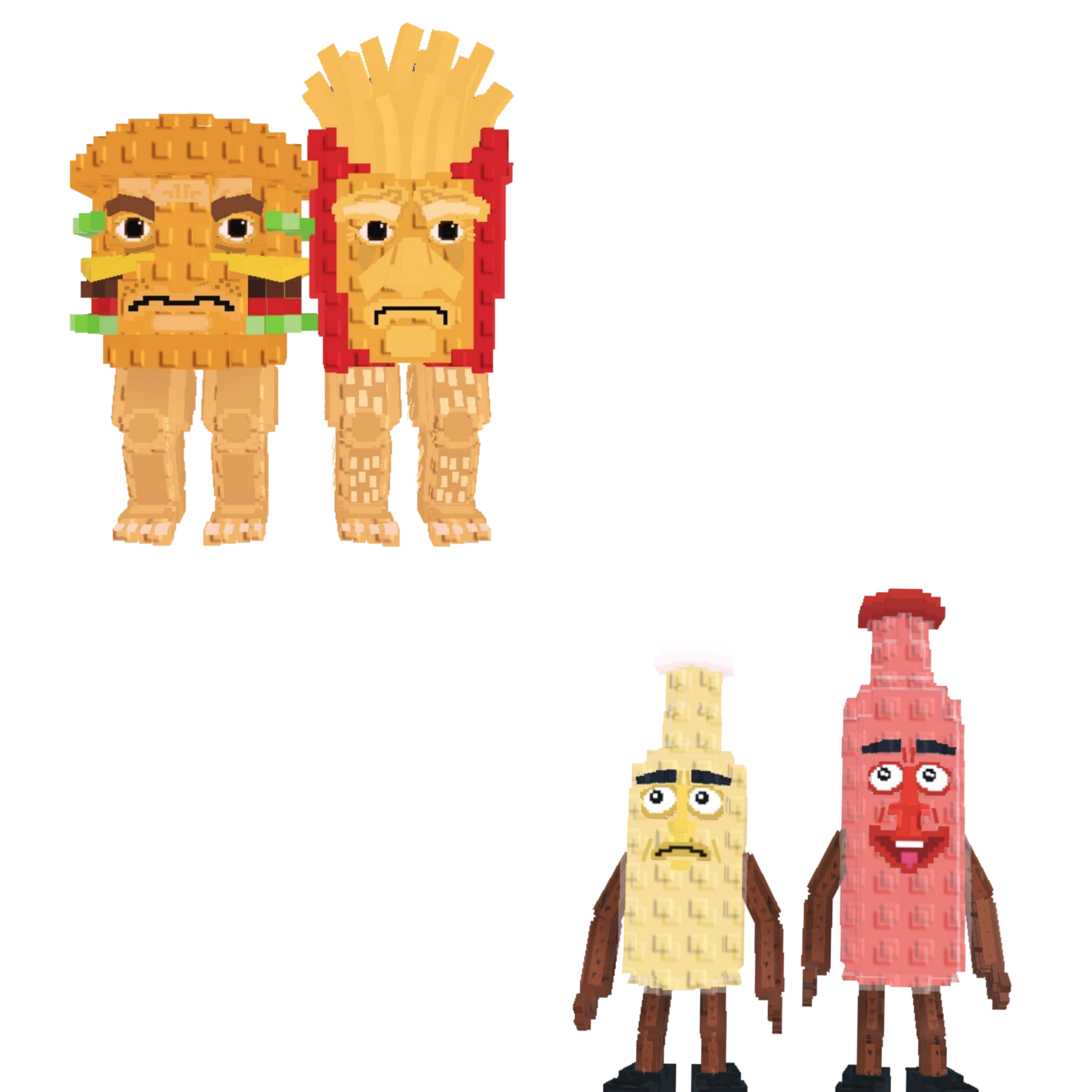 [BUNDLE] - 🍒 1x Burguro And Fryuro 🍒 1x Ketchuru And Musturu