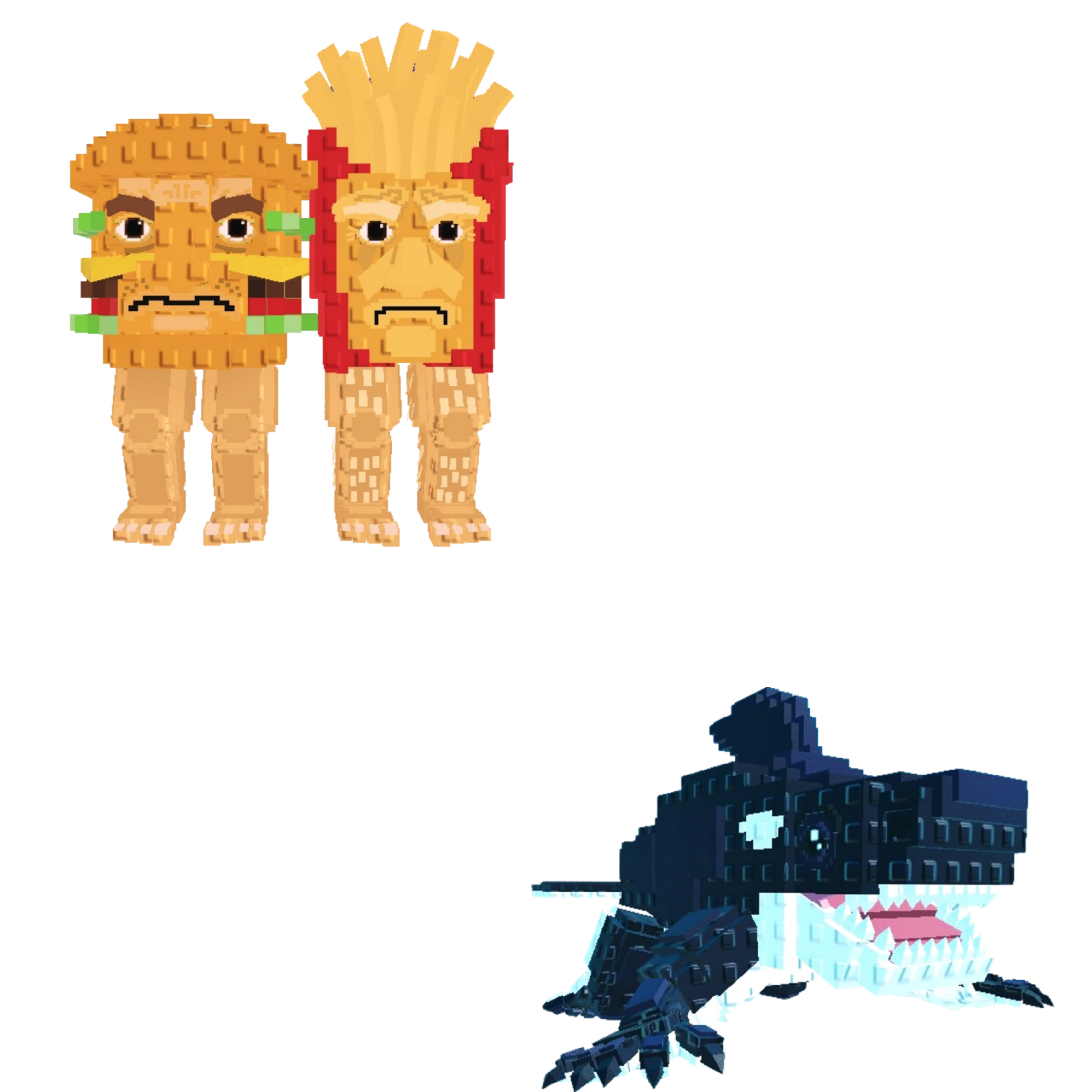 [BUNDLE] - 🥑 1x Burguro And Fryuro 🥑 1x Orcaledon