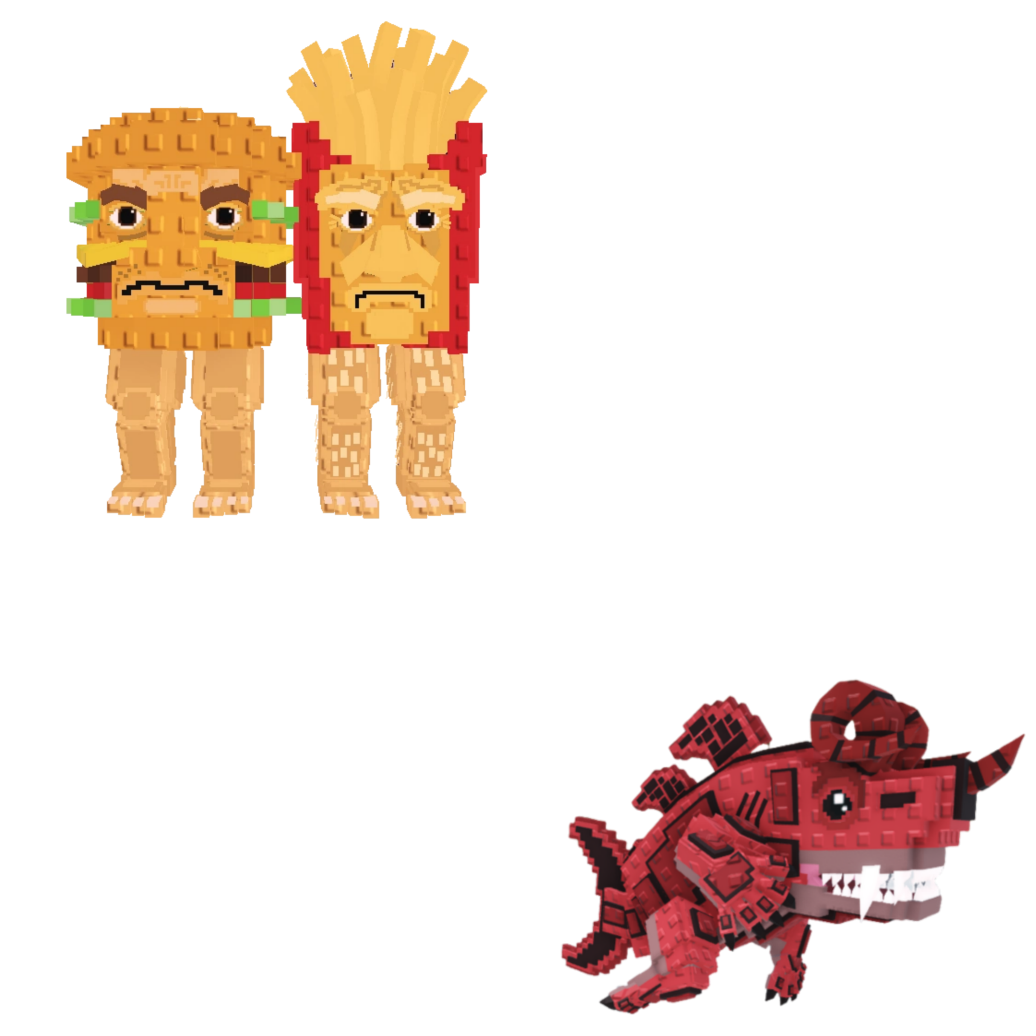 [BUNDLE] - 🍆 1x Burguro And Fryuro 🍆 1x Eviledon