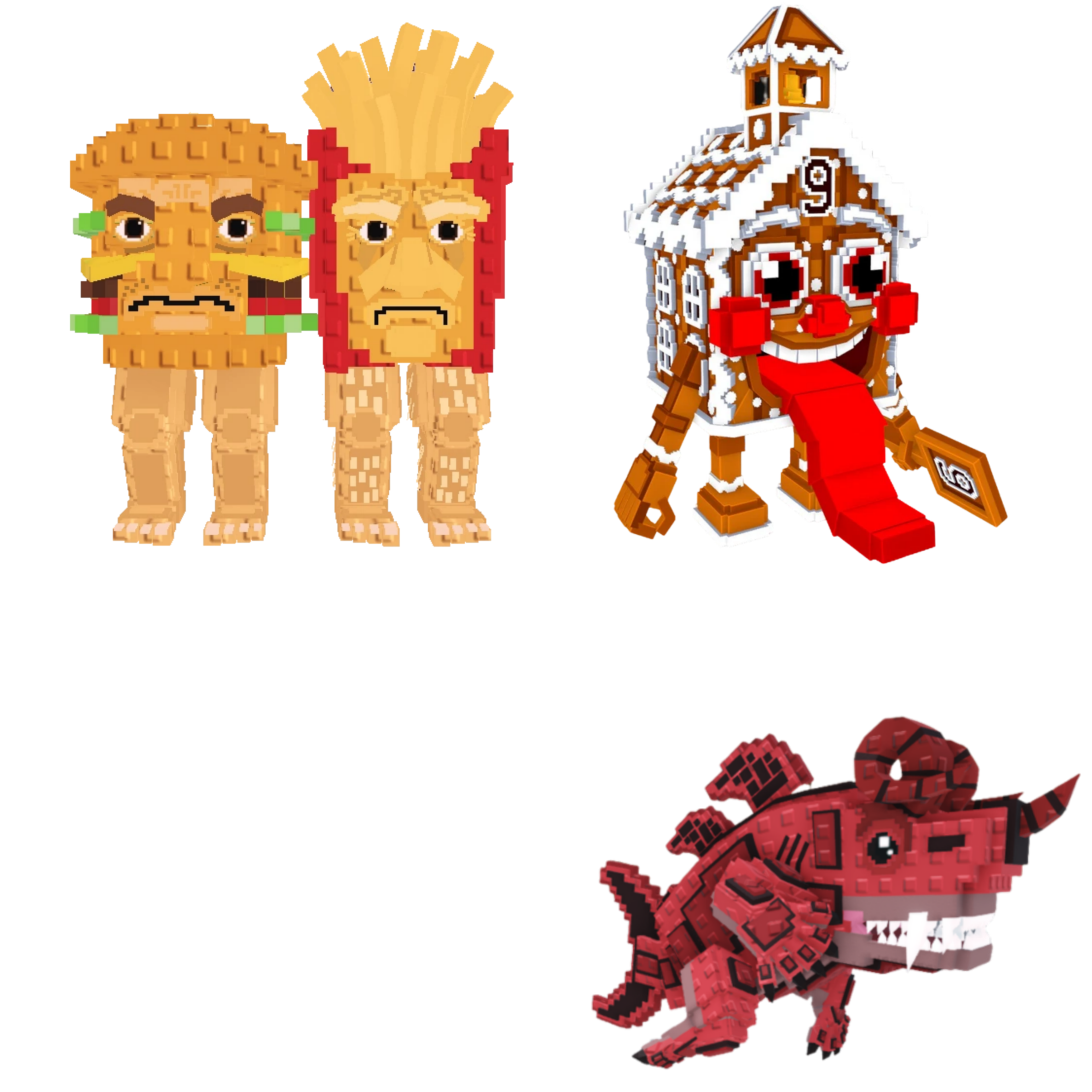 [BUNDLE] - 🍄‍🟫 1x Burguro And Fryuro 🍄‍🟫 1x La Ginger Sekolah 🍄‍🟫 1x Eviledon