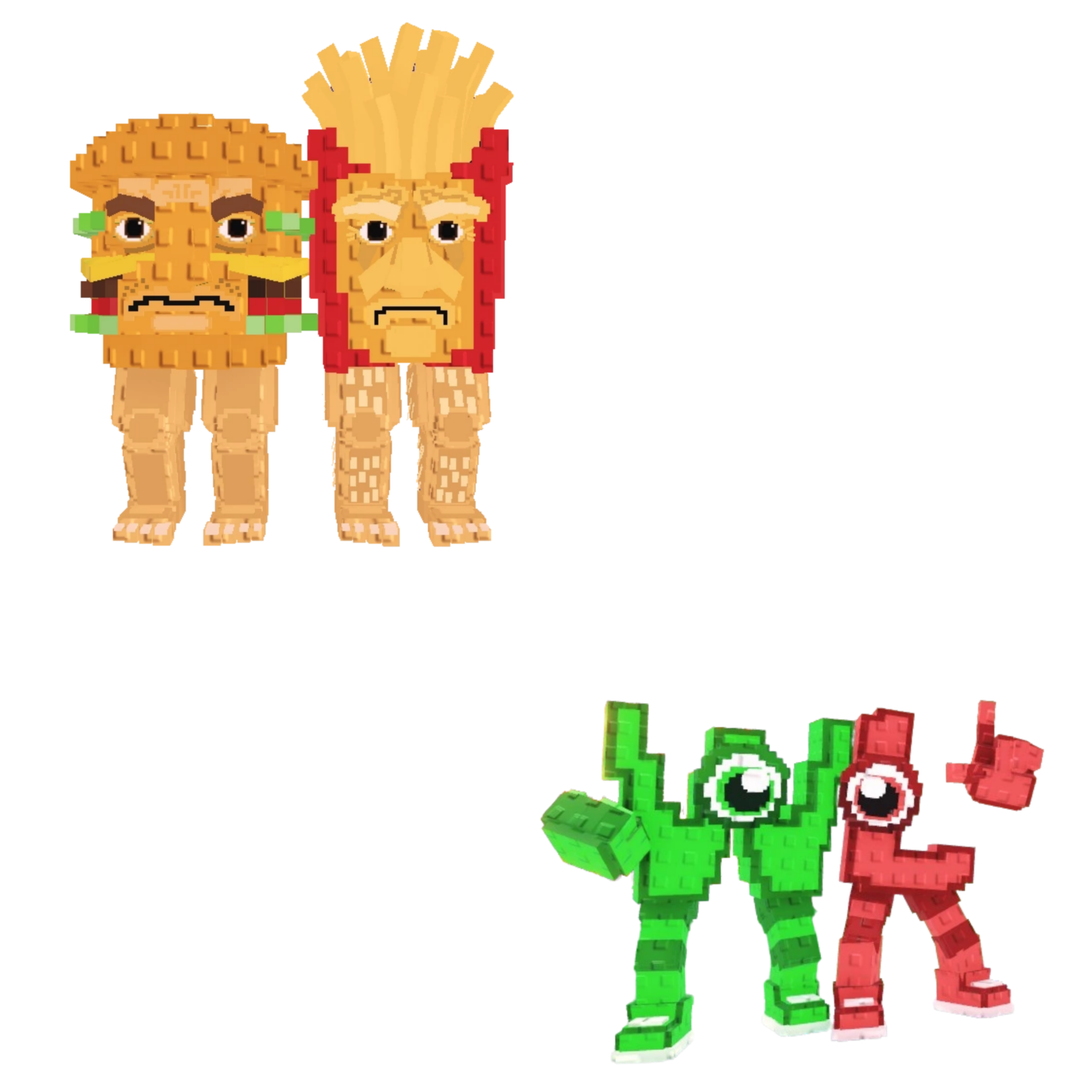 [BUNDLE] - 🧀 1x Burguro And Fryuro 🧀 1x W or L (WorL)