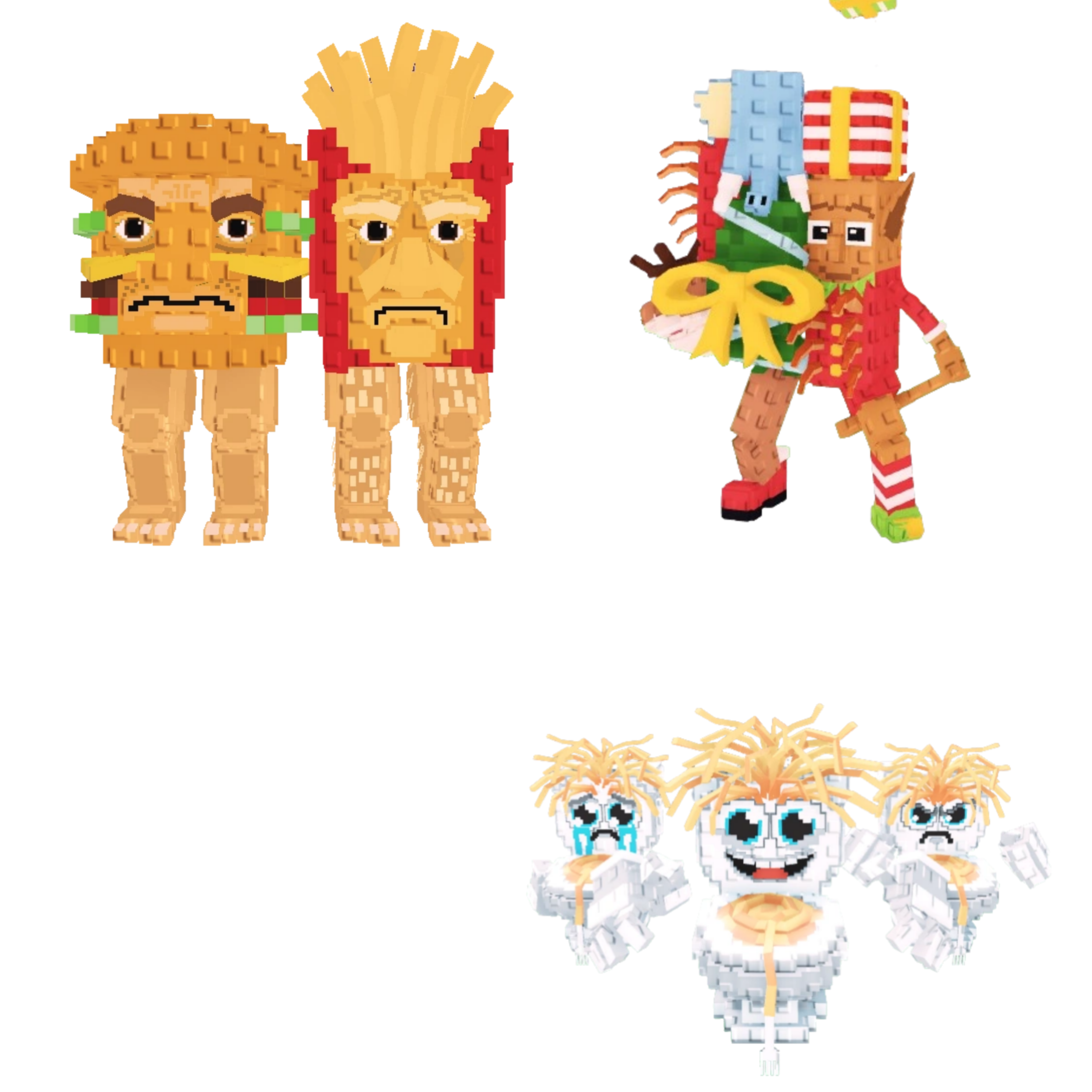 [BUNDLE] - 🍕 1x Burguro And Fryuro 🍕 1x La Jolly Grande 🍕 1x Los Spaghettis
