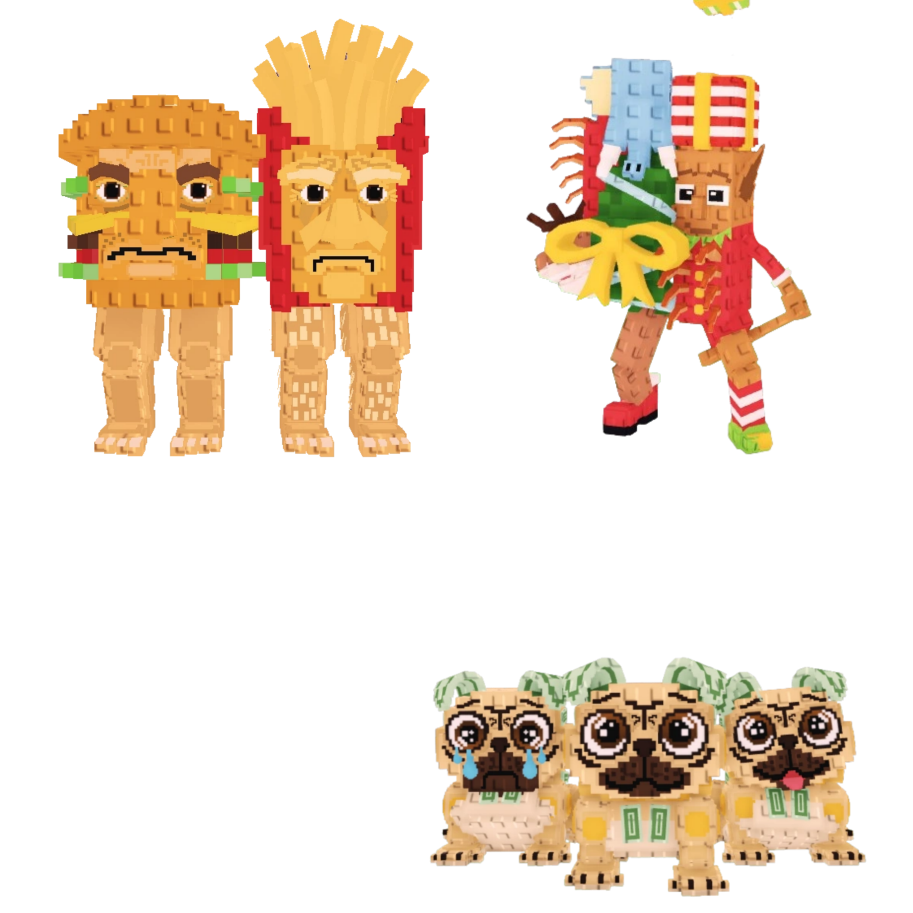 [BUNDLE] - 🥪 1x Burguro And Fryuro 🥪 1x La Jolly Grande 🥪 1x Los Puggies