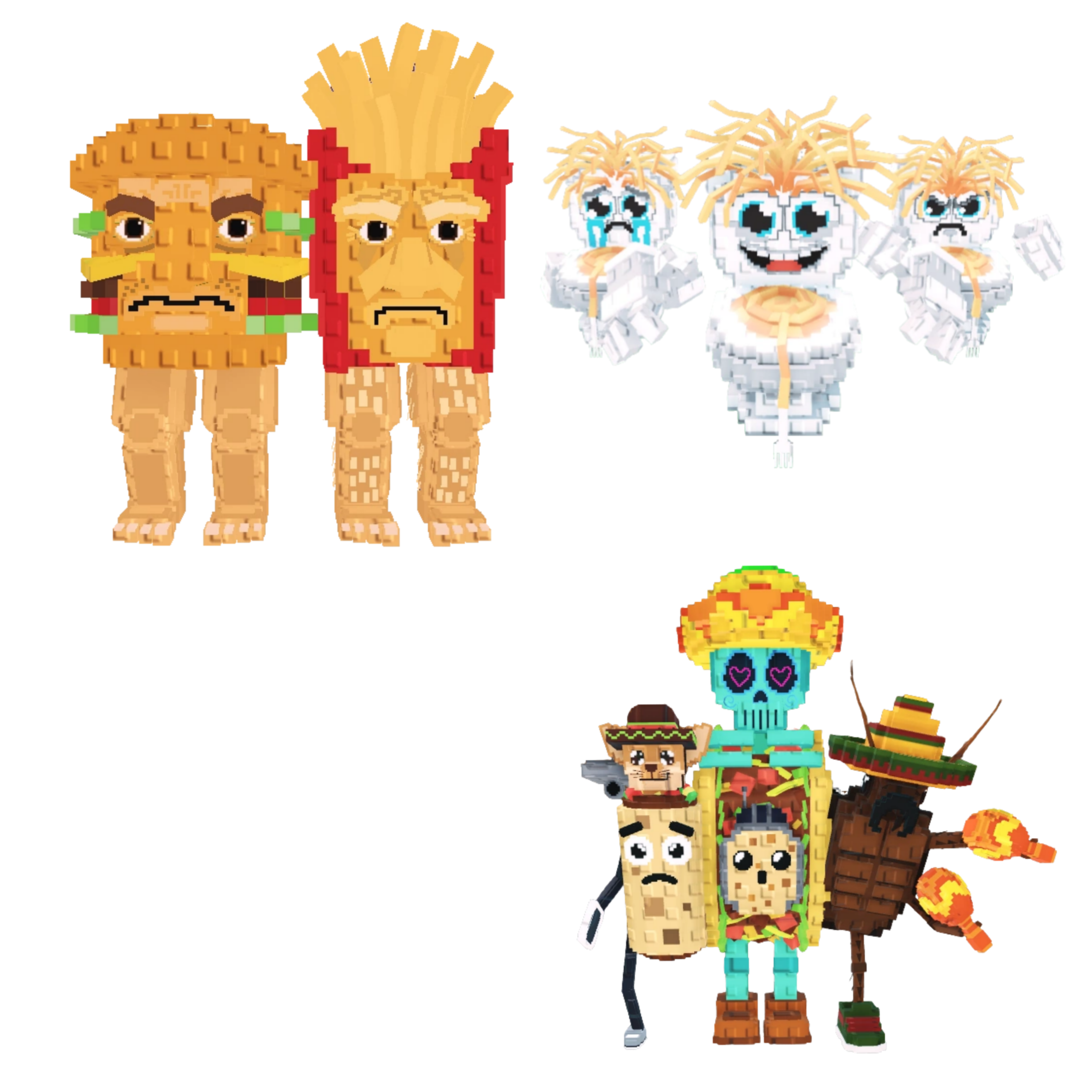 [BUNDLE] - 🍲 1x Burguro And Fryuro 🍲 1x Los Spaghettis 🍲 1x La Taco Combinasion
