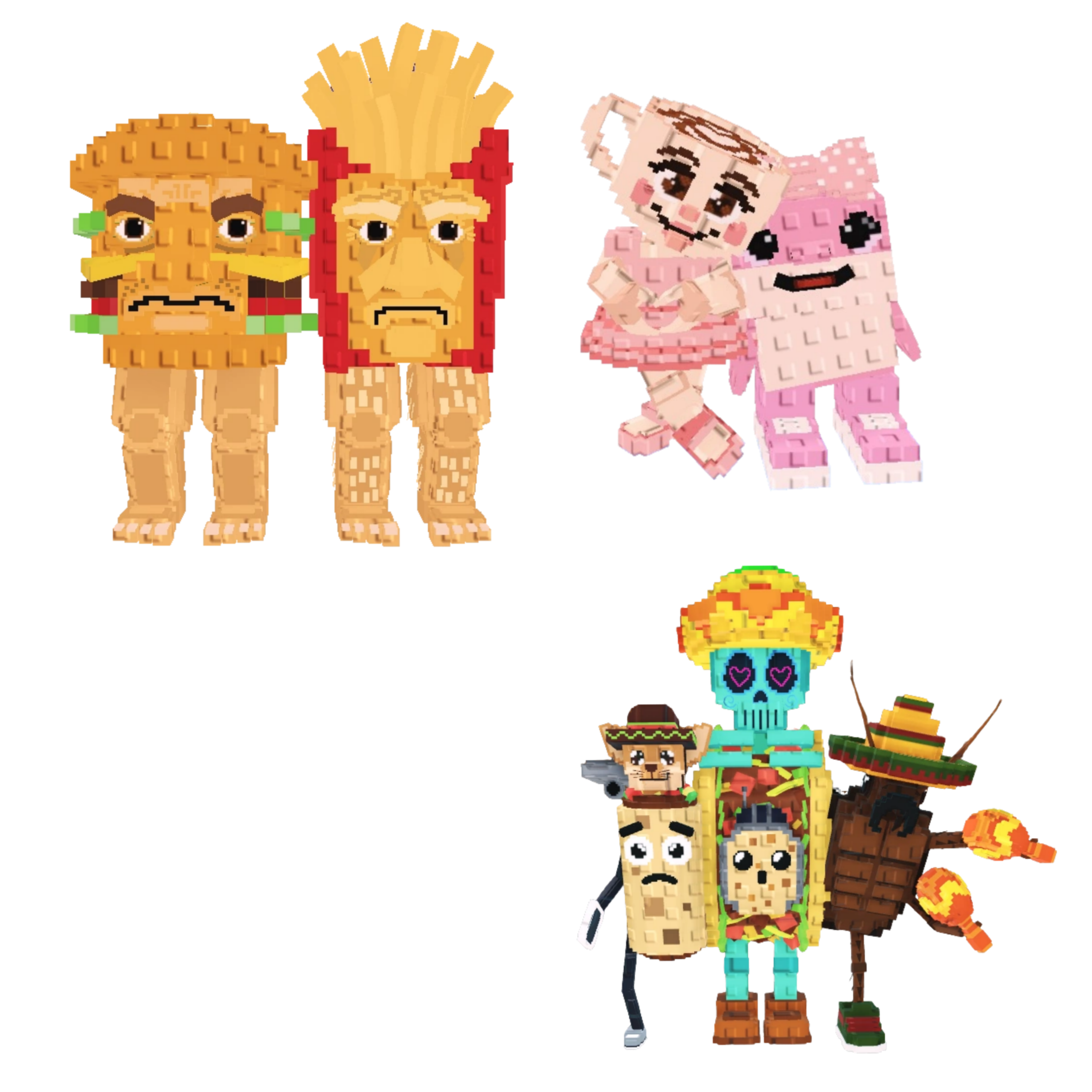 [BUNDLE] - 🍿 1x Burguro And Fryuro 🍿 1x Las Sis 🍿 1x La Taco Combinasion