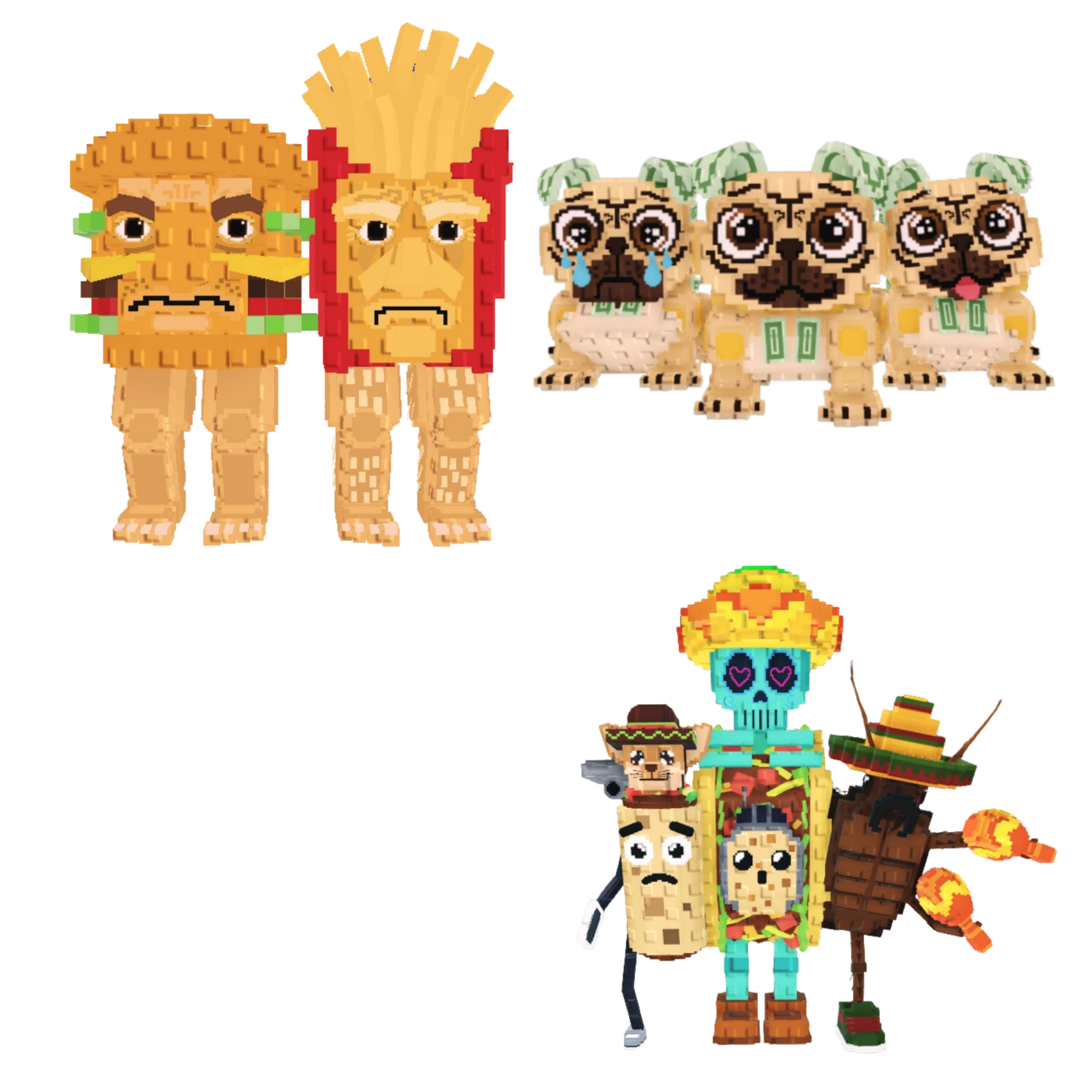 [BUNDLE] - 🧈 1x Burguro And Fryuro 🧈 1x La Taco Combinasion 🧈 1x Los Puggies